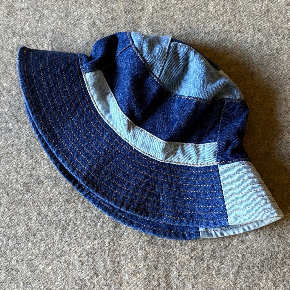 Denim Patchwork Bucket Hat
